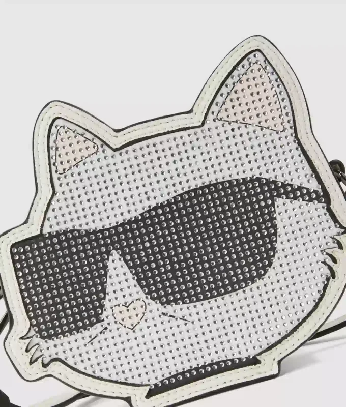 Bolso con pedrería Choupette para niña Bolso con pedrería Choupette para niña