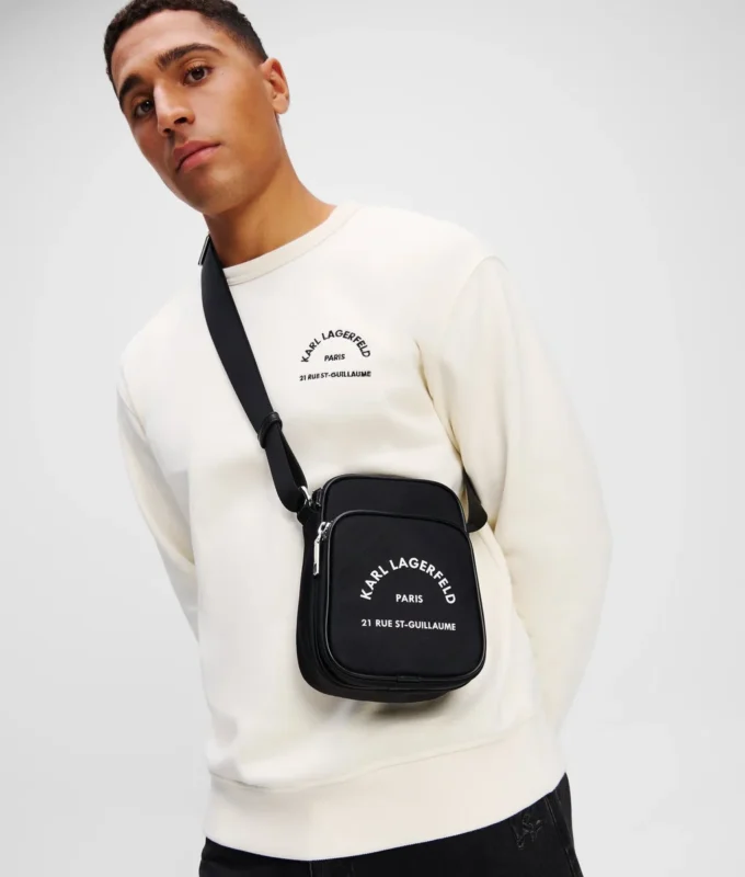 BOLSO CRUZADO DE NYLON RUE ST-GUILLAUME