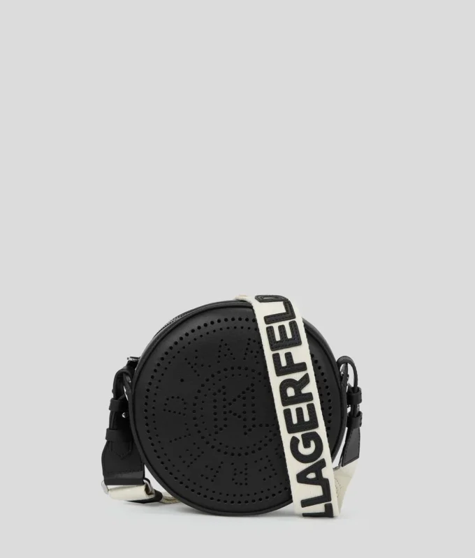 BOLSO CRUZADO REDONDO CON LOGOTIPO K/CIRCLE EN RELIEVE BOLSO CRUZADO REDONDO CON LOGOTIPO K/CIRCLE EN RELIEVE