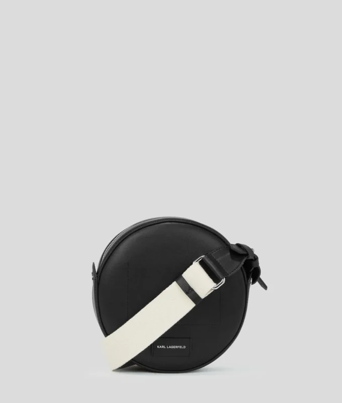 BOLSO CRUZADO REDONDO CON LOGOTIPO K/CIRCLE EN RELIEVE BOLSO CRUZADO REDONDO CON LOGOTIPO K/CIRCLE EN RELIEVE