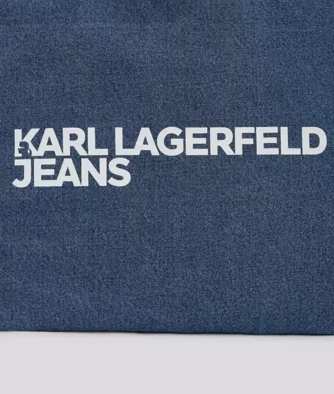 BOLSO DE COMPRAS DENIM CON LOGOTIPO BOLSO DE COMPRAS DENIM CON LOGOTIPO