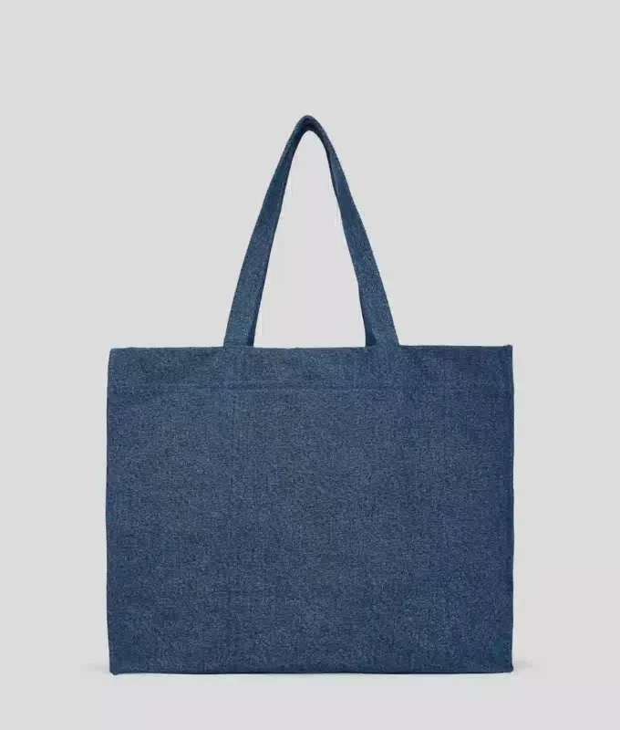 BOLSO DE COMPRAS DENIM CON LOGOTIPO BOLSO DE COMPRAS DENIM CON LOGOTIPO