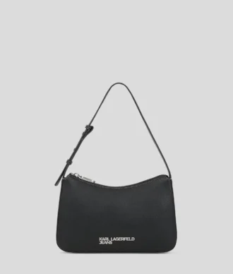 BOLSO DE HOMBRO CON LOGOTIPO METÁLICO