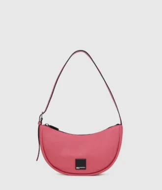 BOLSO DE HOMBRO KLJ BOX LOGO SOFT HALF-MOON