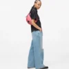 BOLSO DE HOMBRO KLJ BOX LOGO SOFT HALF-MOON
