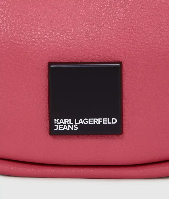 BOLSO DE HOMBRO KLJ BOX LOGO SOFT HALF-MOON