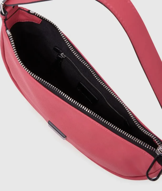 BOLSO DE HOMBRO KLJ BOX LOGO SOFT HALF-MOON