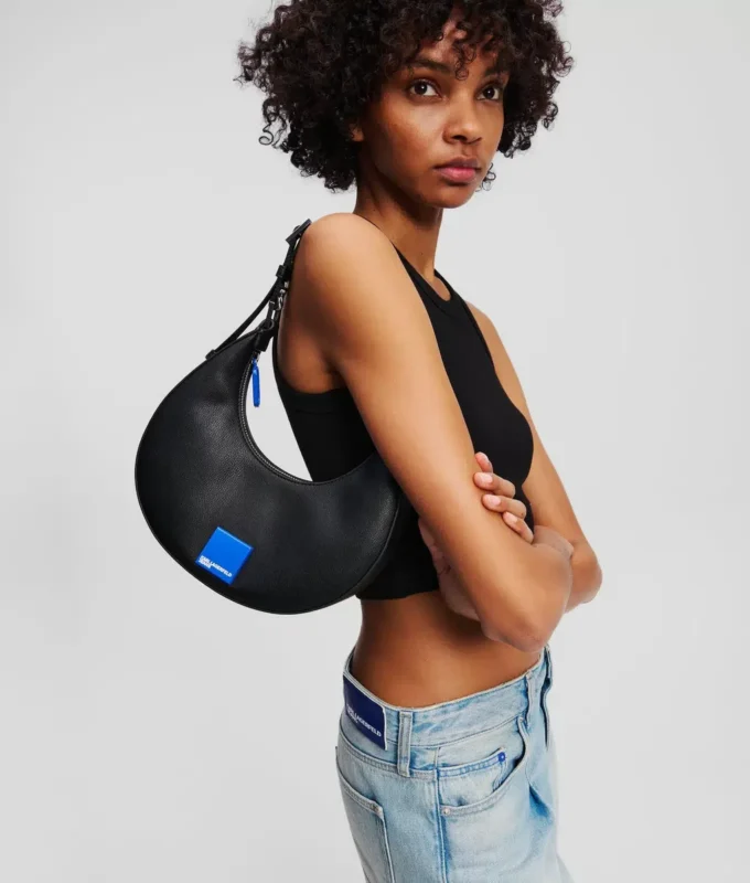BOLSO DE HOMBRO MEDIA LUNA KLJ BOX LOGO
