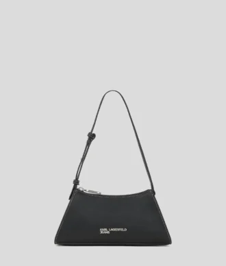 BOLSO DE HOMBRO PEQUEÑO CON LOGOTIPO METÁLICO