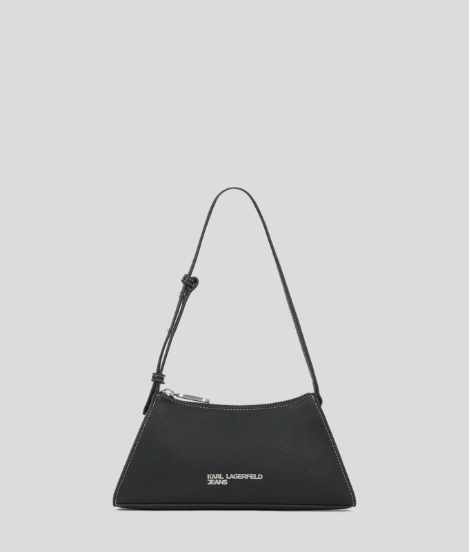 BOLSO DE HOMBRO PEQUEÑO CON LOGOTIPO METÁLICO BOLSO DE HOMBRO PEQUEÑO CON LOGOTIPO METÁLICO