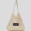 BOLSO DE PLAYA DE CROCHÉ CON LOGOTIPO BOLSO DE PLAYA DE CROCHÉ CON LOGOTIPO