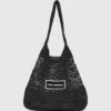 BOLSO DE PLAYA DE CROCHÉ CON LOGOTIPO BOLSO DE PLAYA DE CROCHÉ CON LOGOTIPO