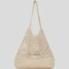 BOLSO DE PLAYA DE CROCHÉ CON LOGOTIPO BOLSO DE PLAYA DE CROCHÉ CON LOGOTIPO