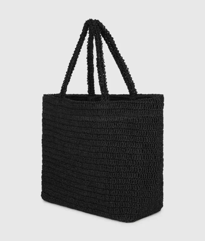 Bolso de playa de ganchillo K/Signature Bolso de playa de ganchillo K/Signature