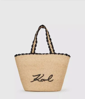 Bolso de playa K/Signature con festones