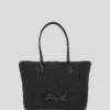 Bolso de playa pequeño tejido K/Signature Bolso de playa pequeño tejido K/Signature