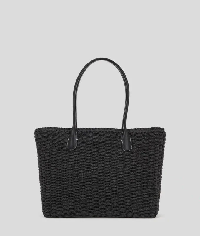 Bolso de playa pequeño tejido K/Signature Bolso de playa pequeño tejido K/Signature