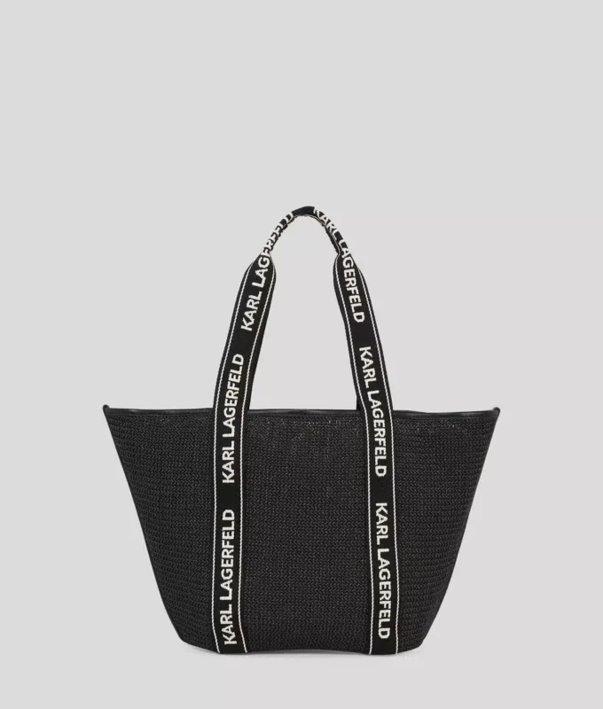 Bolso de playa tejido con logotipo Bolso de playa tejido con logotipo