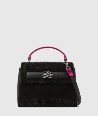 Bolso exclusivo K/Autograph con asa superior y pedrería