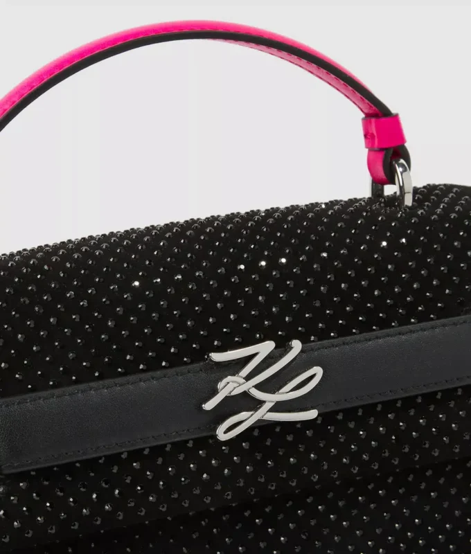 Bolso exclusivo K/Autograph con asa superior y pedrería