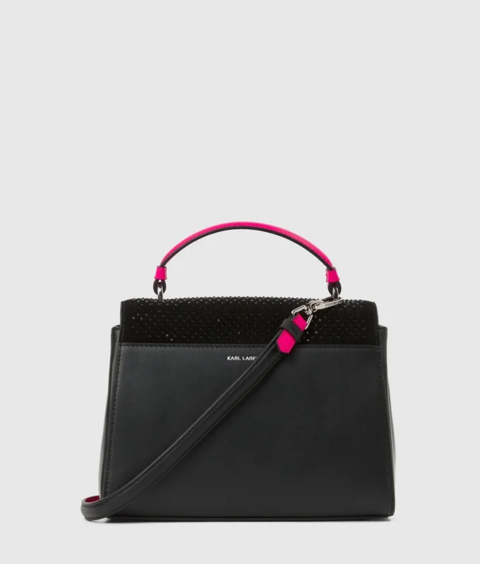 Bolso exclusivo K/Autograph con asa superior y pedrería