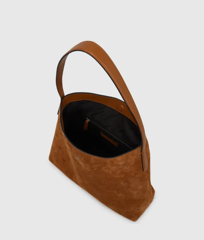 Bolso hobo de ante con candado K/Autograph Bolso hobo de ante con candado K/Autograph