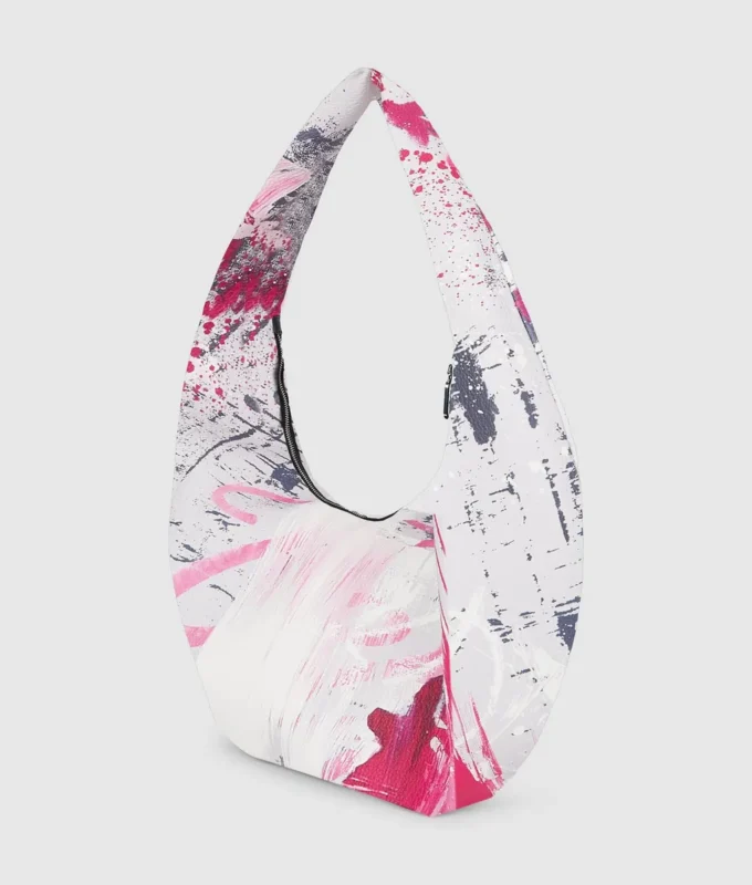 Bolso hobo grande con estampado de pintores Bolso hobo grande con estampado de pintores