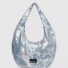 Bolso hobo grande de denim brillante