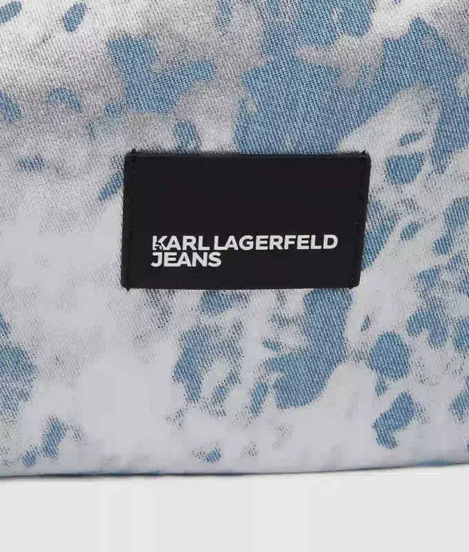 Bolso hobo grande de denim brillante