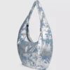 Bolso hobo grande de denim brillante