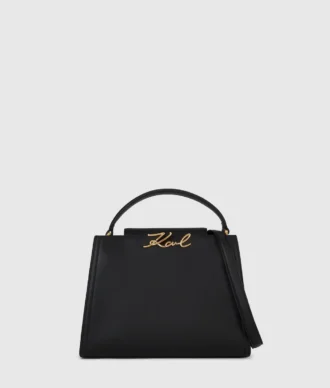 Bolso mediano con asa superior K/Signature
