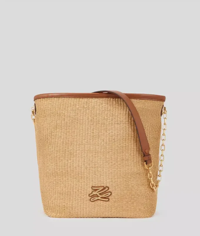 Bolso mediano tipo cubo tejido K/Autograph Bolso mediano tipo cubo tejido K/Autograph