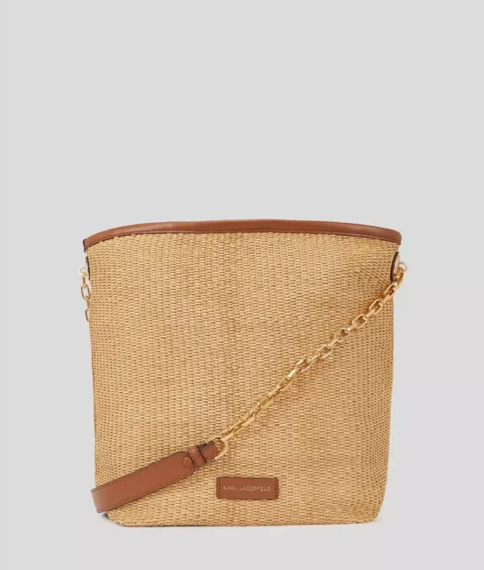 Bolso mediano tipo cubo tejido K/Autograph Bolso mediano tipo cubo tejido K/Autograph