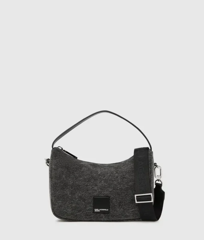 Bolso mini hobo de denim Bolso mini hobo de denim