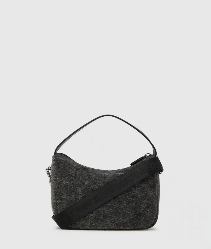 Bolso mini hobo de denim Bolso mini hobo de denim