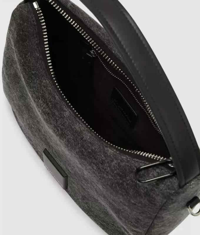 Bolso mini hobo de denim Bolso mini hobo de denim