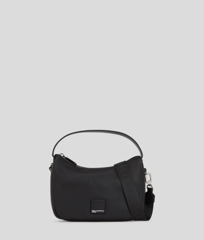 BOLSO MINI HOBO SUAVE CON LOGOTIPO KLJ BOX