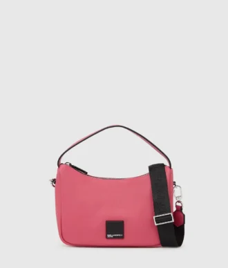 BOLSO MINI HOBO SUAVE CON LOGOTIPO KLJ BOX