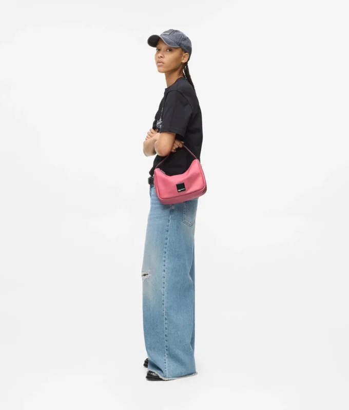 BOLSO MINI HOBO SUAVE CON LOGOTIPO KLJ BOX