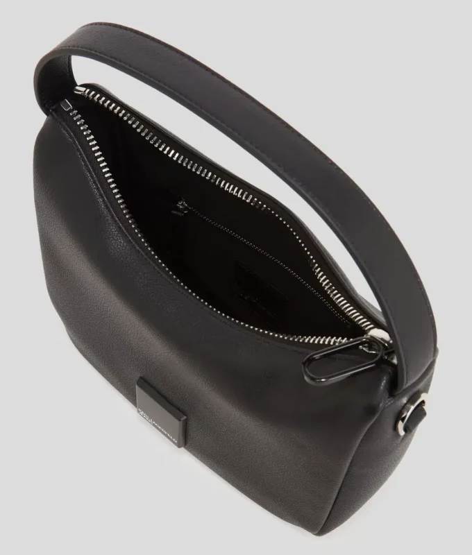 BOLSO MINI HOBO SUAVE CON LOGOTIPO KLJ BOX