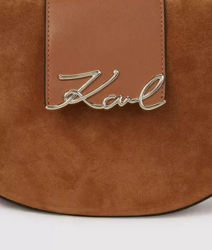 Bolso Moon de ante K/Signature Bolso Moon de ante K/Signature