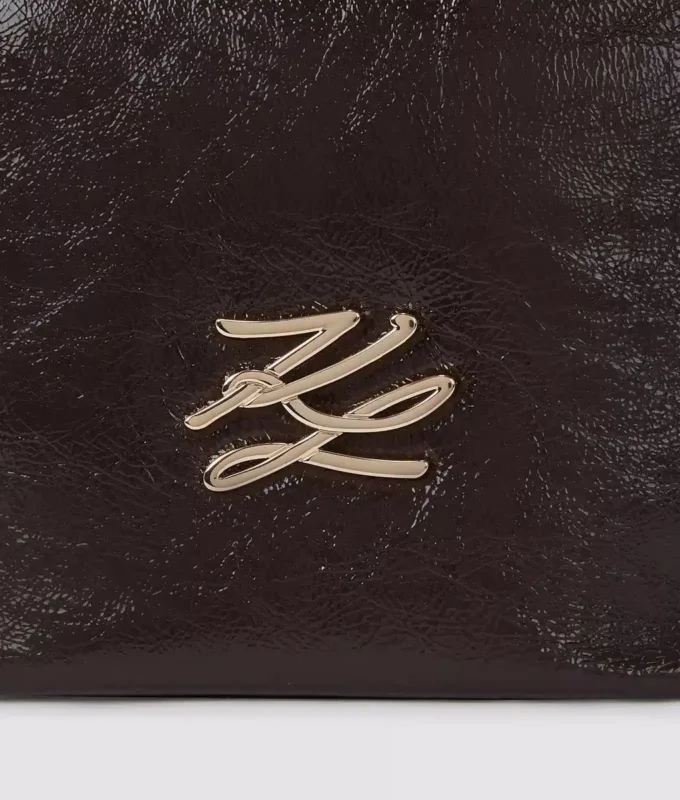 Bolso pequeño tipo cubo brillante K/Autograph Bolso pequeño tipo cubo brillante K/Autograph