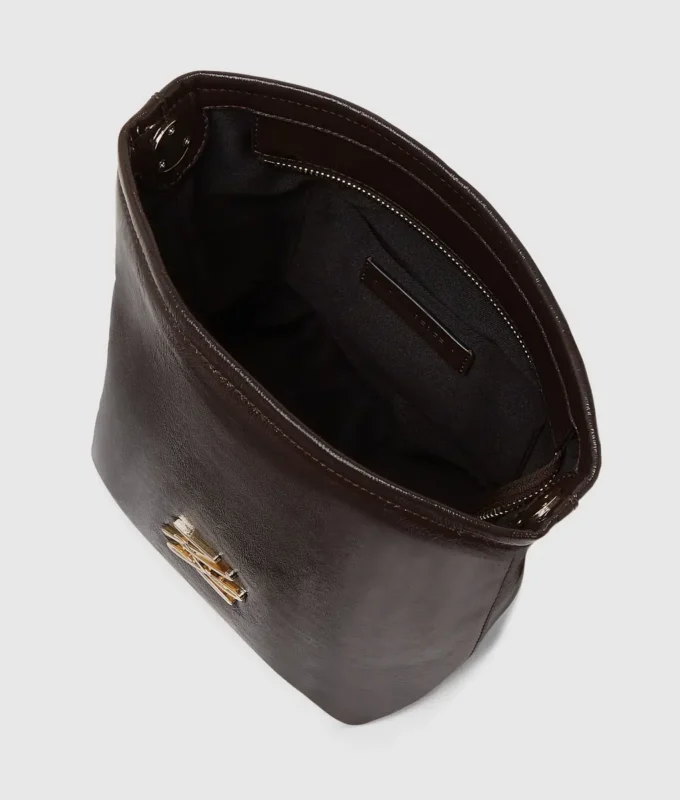 Bolso pequeño tipo cubo brillante K/Autograph Bolso pequeño tipo cubo brillante K/Autograph
