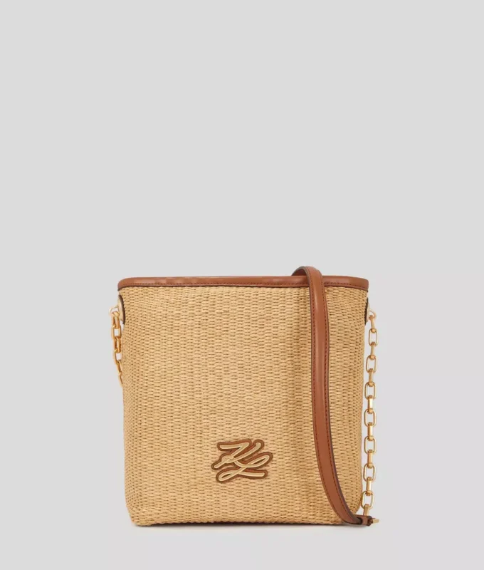 Bolso pequeño tipo cubo tejido K/Autograph Bolso pequeño tipo cubo tejido K/Autograph