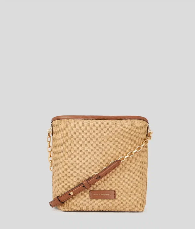 Bolso pequeño tipo cubo tejido K/Autograph Bolso pequeño tipo cubo tejido K/Autograph