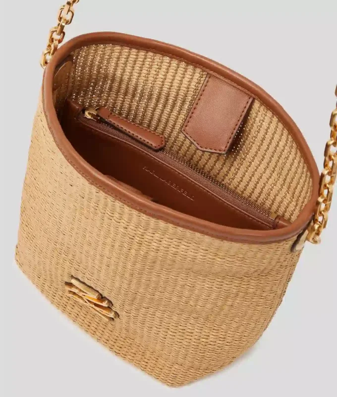 Bolso pequeño tipo cubo tejido K/Autograph Bolso pequeño tipo cubo tejido K/Autograph