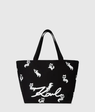 Bolso shopper con estampado Ikon Choupette