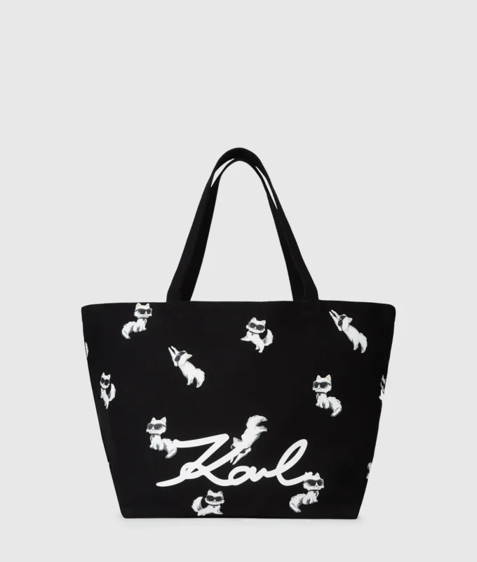 Bolso shopper con estampado Ikon Choupette Bolso shopper con estampado Ikon Choupette