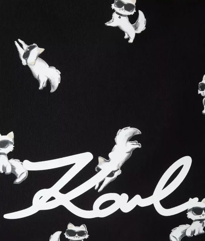 Bolso shopper con estampado Ikon Choupette Bolso shopper con estampado Ikon Choupette