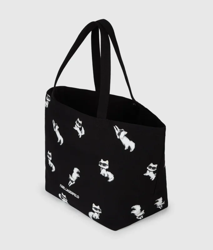 Bolso shopper con estampado Ikon Choupette Bolso shopper con estampado Ikon Choupette